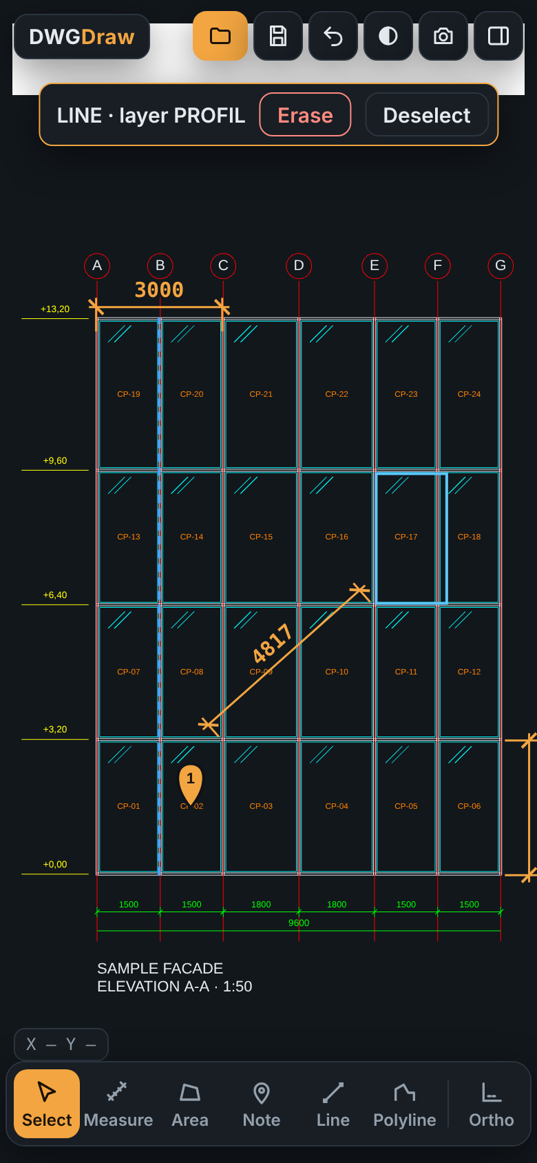 DWGDraw on a phone